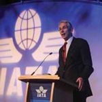 Tony Tyler speaking at a IATA passenger symposium in Dublin