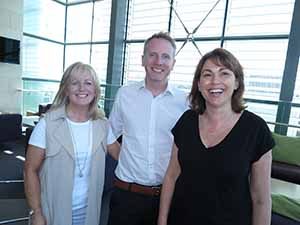 Antoinette Young, Chris Logan and Helen caron of Falcon/TUI in Dublin swhere Helen was speaking at the Cruise Europe Conference, June 2 2016