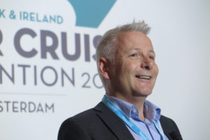 Andy Harmer of CLIA speaking during the CLIA rivercruise conference