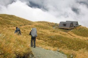 Emergency shelters along the Routeburn track