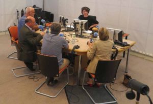 Tha gathering on Today with Sean O'Rourke, Noel Whelan, Gerard Howlin, Eoghan Corry, Mairead McGuinness and presenter Keelin Shanley, August 26 2016