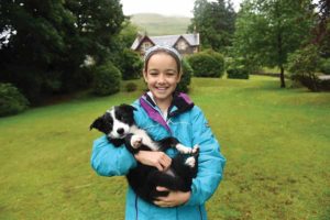 Daisy Butcher and her dog Scrabble