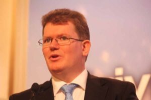 Aiden Murphy of Crowe Horwath speaking at the Irish Hotels Federation conference in Killarney, March 1 2016