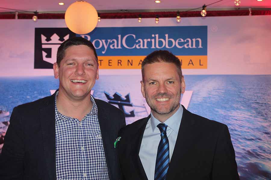 Ben Bouldin Director of Sales and Stuart Leven MD of Royal Caribbean Ireland London office