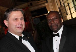 Klaus Lohman and Charles Wilson of Germany tourism at the Irish Travel Industry Awards
