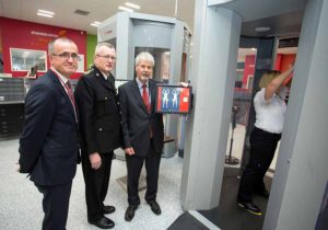 Niall Maloney, Operations manager Shannon Airport, John Francis, Chief Security Officer Shannon Airport and Dr Mike Kemp, ICONAL Technology Ltd