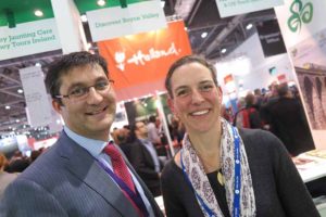 Stephen Mandal and Carina Mountcharles of Boyne Valley tourism at World Travel Market in London, November 2-5 2015