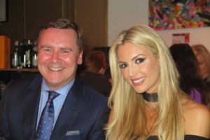 Enda Corneille Ireland country manager with Former Miss World Roseanna Davison at the Taste of Emirates event in Avenue by Nick Munier, October 19 2016