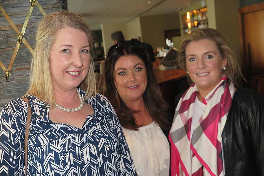 Lisa Croke of Marble City Travel, Mary McGrath of Falcon Kilkenny and Clodagh Whelan of Falcon Mahon Point at the Royal Caribbean event in the Cliff House Hotel, Ardmore, October 6 2016
