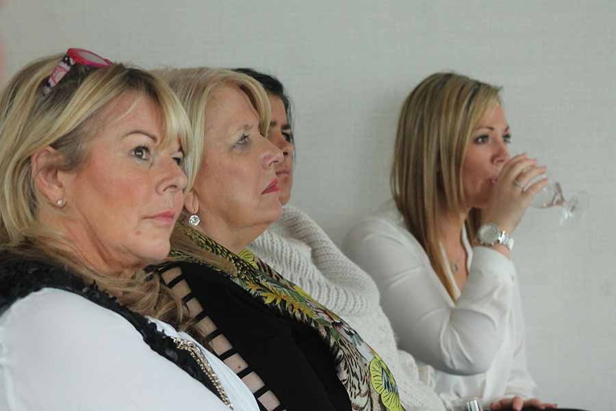 Sandra Corkin of Oasis Travel, Delia Tully of Clubworld, Claire Mulligan of Clubworld and Holly Wilkinson of Royal Caribbean at the Royal Caribbean event in the Cliff House Hotel, Ardmore, October 6 2016