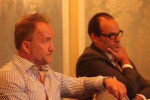 Ciaran Carraher and Peter Freidrich at the Bokun/GTA presentation of the management tool to Irish tourism stake hlders in Dublin, October 20 2016