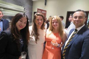 Wendy Tan of Berjaya, Chanelle Schriver and prize winner Julia Havelka of Trailfinders with Hasan Mutlu of Turkish Airlines at the Turkish Airlines/Seychelles event in the Radisson Blu Dublin, October 3 2016