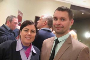 Lisa Cody and Morek Maslowiec of Classic Resorts at the Turkish Airlines/Seychelles event in the Radisson Blu Dublin, October 3 2016