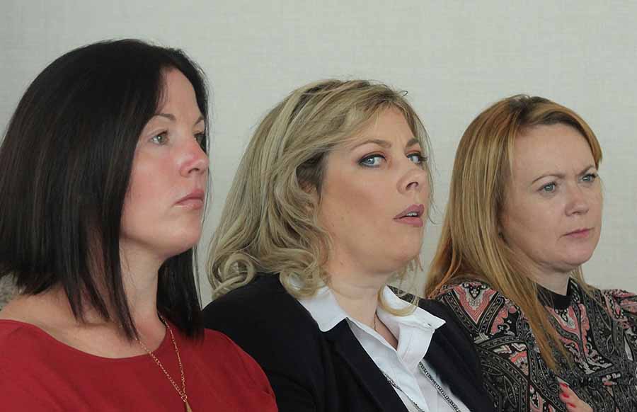 Gemma Fee of Falcon Omni Park, Elaine O'Brien of Cruise Co and Bernie Whelan of Travel Counsellors at the Royal Caribbean event in the Cliff House Hotel, Ardmore, October 6 2016