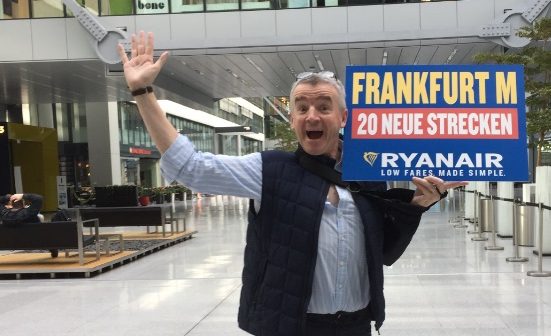 Michael O'Leary in Frankfurt Airport