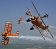 The Breitling Wingwalkers who performed at Bray Air Display 2016.