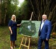 Center Parcs CEO Martin Dalby pictured in October 2016 walking the site with Jobs Minister Mary Mitchell O'Connor. Photo: Jason Clarke