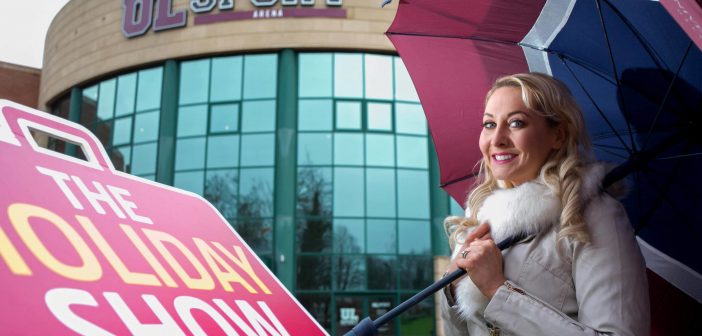 Emma O’Driscoll launches this weekend’s Holiday Show 2017, in association with Shannon Airport, at the UL. Photo: Arthur Ellis.