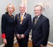 Anne O'Leary, Chief Executive of Vodafone Ireland, with Brendan Foster, 2017 President of Dublin Chamber of Commerce, and Niall Gibbons, Chief Executive of Tourism Ireland and Deputy Vice President of Dublin Chamber of Commerce (picture by Conor McCabe Photography)