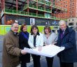Directors of Hastings Hotels Howard Hastings, Managing Director, Allyson McKimm, Events Director, Aileen Martin, Sales Director, Julie Hastings, Marketing Director and Edward Carson, Vice-Chairman and Financial Director unveiled a new building wrap which will be changed a regular intervals helping to tell the story of the hotel as it is being built.