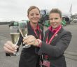 Flight attendants Ricarda Stogerer and Katrin Selmic of the Airberlin Group at Kerry Airport