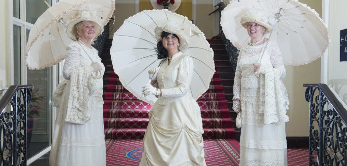 Mona Kennedy , Teresa Delius and Irene O'Driscoll from Cobh animation team as The Metropole will mark its 120th year in business In June . Photo: Gerard McCarthy
