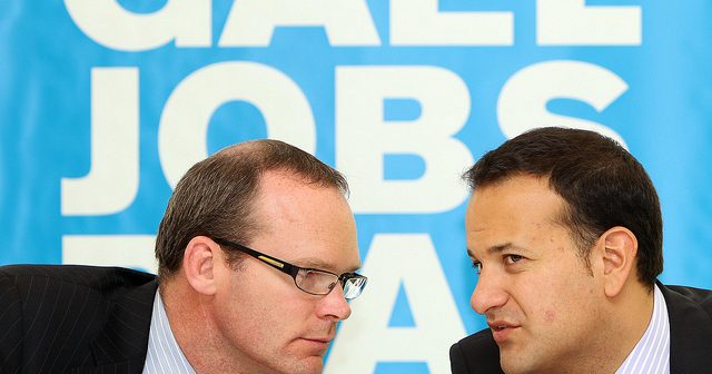 Simon Coveney and Leo Varadkar Pic:Maxpix-no fee