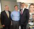 DAA Chief Financial Officer Ray Gray, CEO Kevin Toland and Chairman Padraig Ó Riordáin at the DAA Annual Report for 2016, Westbury Hotel, Dublin