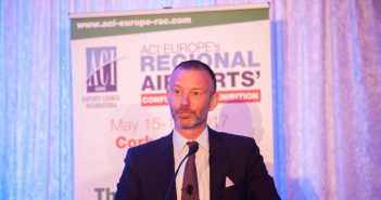 Olivier Jankovec, General Director, ACI Europe, addressing ACI Europe's Regional Airports' Conference and Exhibition at the Fota Island Hotel and Spa, Cork. Photo: Brian Lougheed