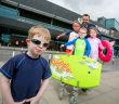 Charlie (8), Neela (5), Alfie (4) and George Harrison (3), from Annacotty, Co Limerick, with Andrew Murphy, Managing Director Shannon Airport. Photo: Arthur Ellis