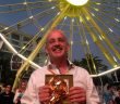 Brian Twomey, Tourism Ireland’s Head of Marketing Communications, with the Gold Lion award for ‘Outdoor – Special Build’ for Tourism Ireland’s ‘Doors of Thrones’ campaign