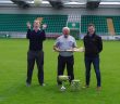 Mark Gottsche, Secretary, London GAA; John Lacey, Chairman, London GAA; Barry Keane, CityJet, announce the airline's sponsorship deal