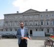 Fianna Fáil Spokesperson on Transport, Tourism and Sport Robert Troy with the party's paper The Brexit Challenge for Aviation in Ireland