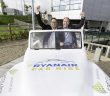 Mike McGrearty, Cartrawler, and Ryanair's Kenny Jacobs as the airline announced it's renewing its car hire partnership. Photo: Karl Hussey