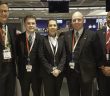 Konstantin Ahrndt, Air Canada VIP & Concierge Services Manager Asia Pacific; David Farrell, Anne-Marie Reid and Sean Ryan, Air Canada Dublin Concierge; and Kelvin Ogunjimi, Air Canada Manager, VIP &; Concierge Services International, as Air Canada mainline returns to Dublin, October 30, 2017