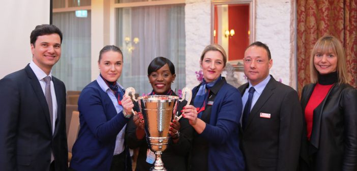 Cesar Marchese, Customer Operations Manager Britain and Ireland Airports; Judite Vitola, Customer Service Agent Shannon Airport; Faith Mcloughlin, Customer Service Agent SNN; Meabh O’Grady, Customer Service Agent SNN; Brian Fitzgerald, Customer Service Agent SNN and Shirley Carroll, General Manager for American Airlines in SNN