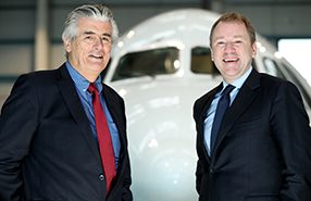 CityJet CEO Pat Byrne and Aer Lingus CEO Stephen Kavanagh, August 2018