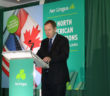 Aer Lingus CEO Stephen Kavanagh at the launch of the airline's new routes to Minneapolis/St Paul and Montreal, Conrad Hotel, Dublin, September 12, 2018