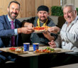 Andrew Murphy, Managing Director Shannon Airport, Chef Brian O'Mara and Ean Malone at the new JJ Ruddles restaurant. Photo: Arthur Ellis.