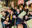 Microsoft employees in Dublin joined (centre left) Cathriona Hallahan, Managing Director, Microsoft Ireland, and (centre right) Brian Ingarfield, Dublin Simon Community as company employees donated €30,000 and hundreds of gifts to the organisation. Photo: Naoise Culhane