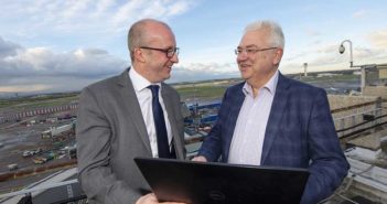 Dublin Airport promised faster taxiing and fewer gates changes with new European technology Paul McCann, General Manager, Irish Aviation Authority and Dublin Airport Managing Director Vincent Harrison launch A-CDM at Dublin Airport.