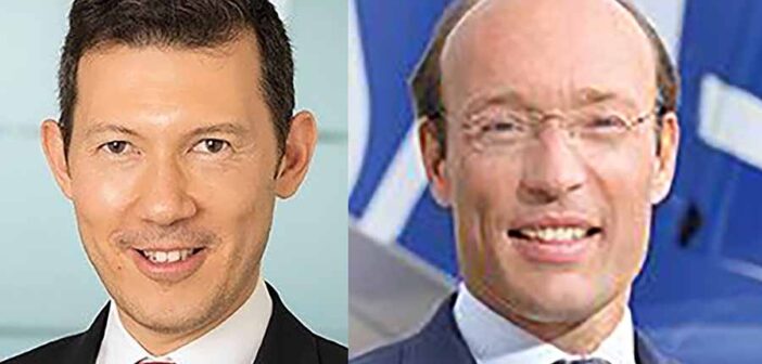 Benjamin Smith of Air France and Anko Van der Werff of SAS