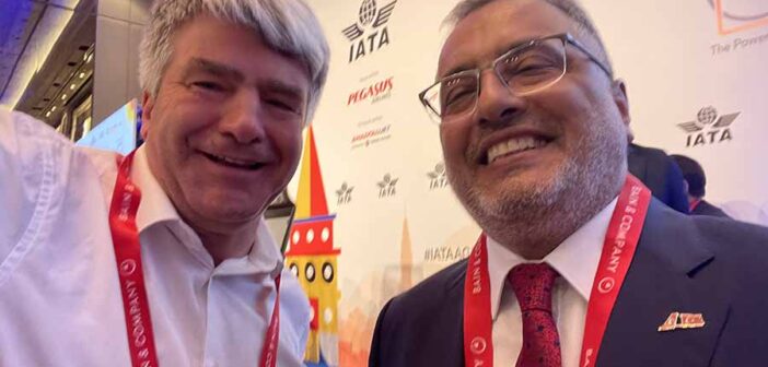 Eoghan Corry with Ahmet Bolat CEO of Turkish Airlines