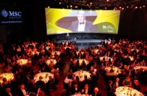 Eoghan Corry moderating the ITIA awards