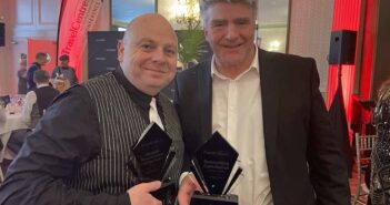 Dave Snith and Eoghan Corry with service to the industry awards form Travel Centres