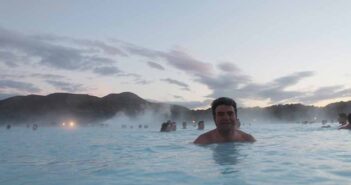 Eoghan Corry in the Blue Lagoon