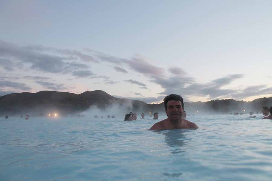 Eoghan Corry in the Blue Lagoon