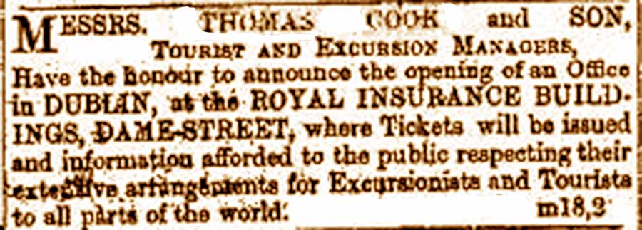 Thomas Cook opening May 20 1874