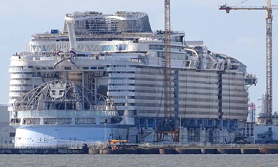 Royal Caribbean's Utopia of the Seas under-construction