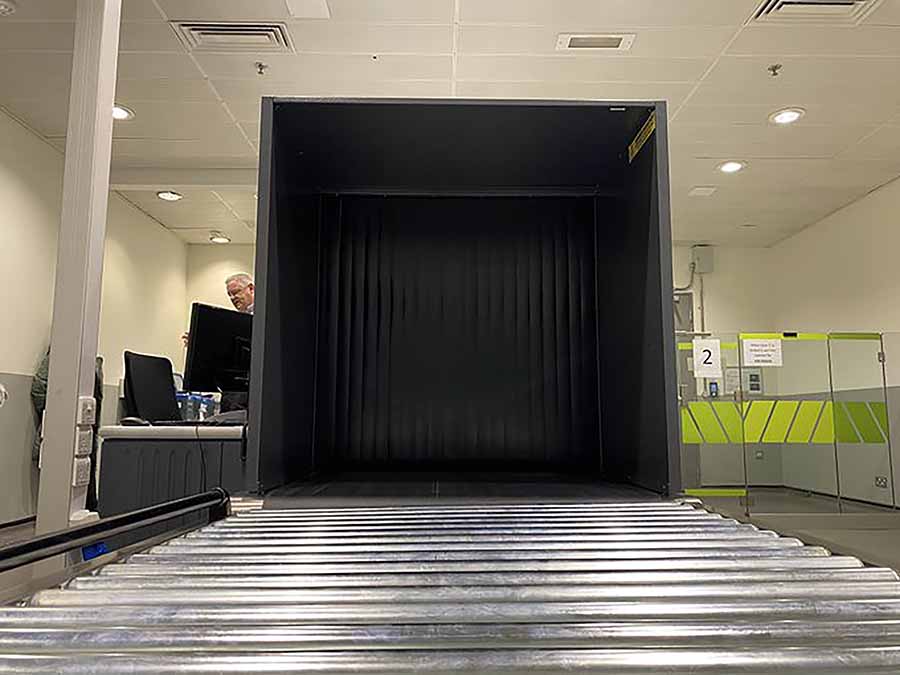 Dublin airport pet security screening area